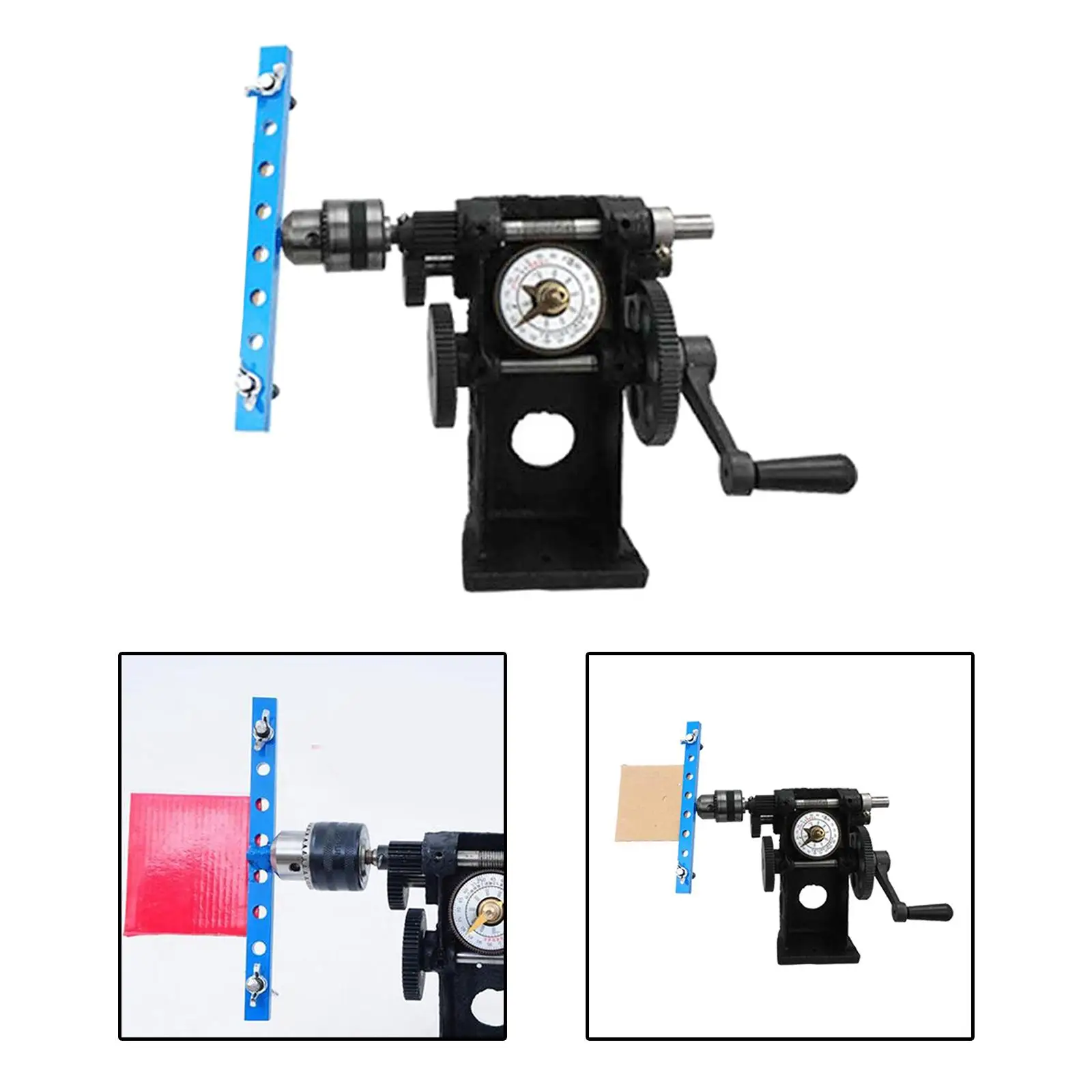 Paper Winding Machine 5mm~200mm Clamping Width Manually Winding Machine Heavy Duty Hand Tool Convenient for Crafts Sewing