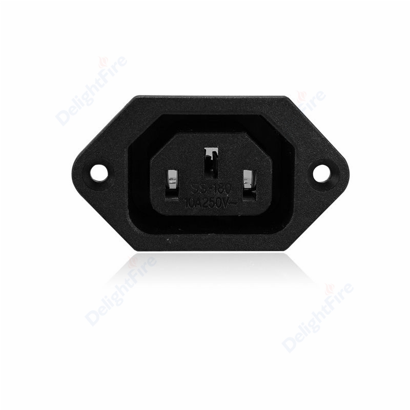 Iec c13 c14 Steckdose wiederauf ladbarer Stecker Buchse 3-polige Schraube Typ Steckdose Steckdosen Steck verbinder Wechselstrom steckdose – Detail 7