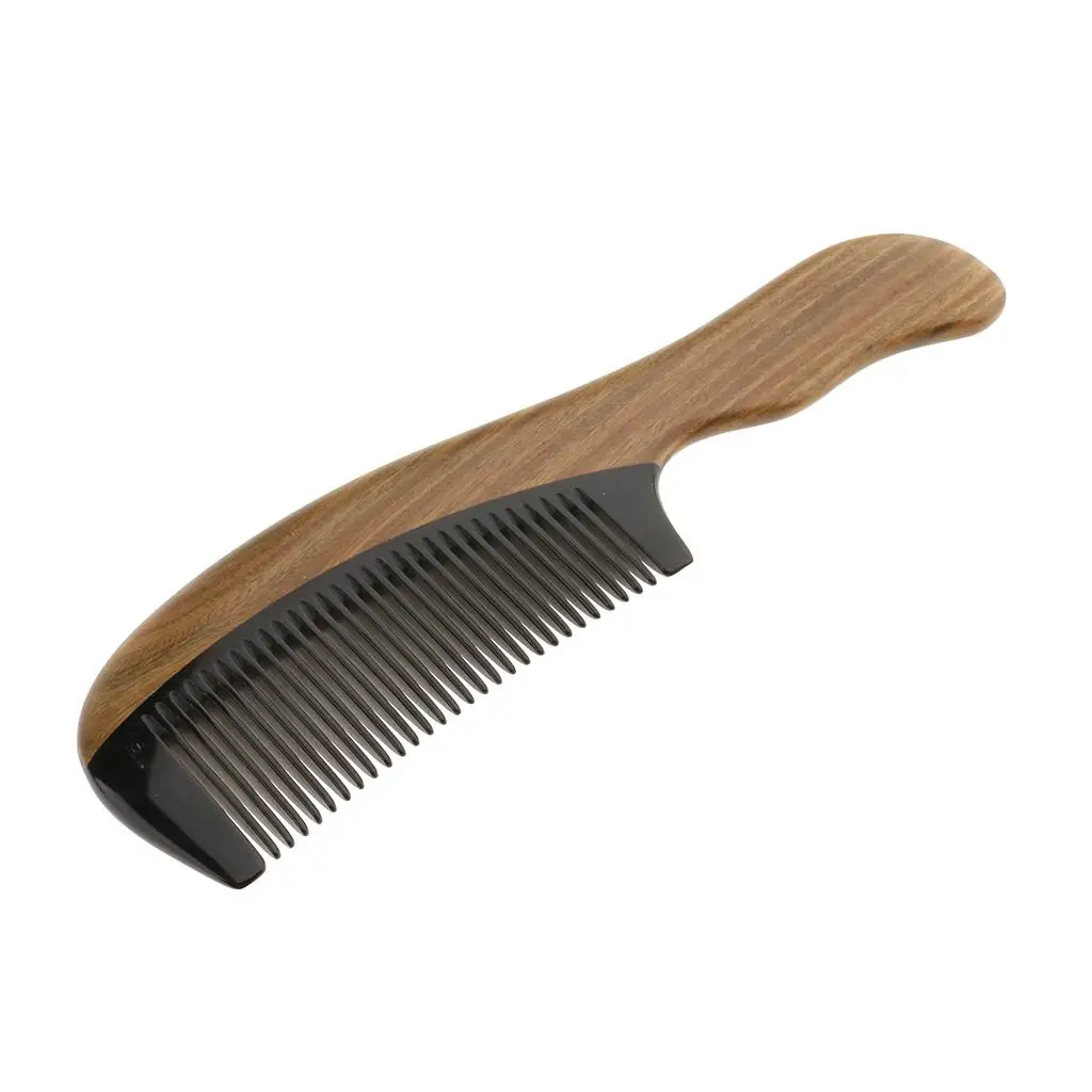 Handheld  Hair Head Scalp Massage Comb Wooden Pocket Hairbrush Wide  Brush