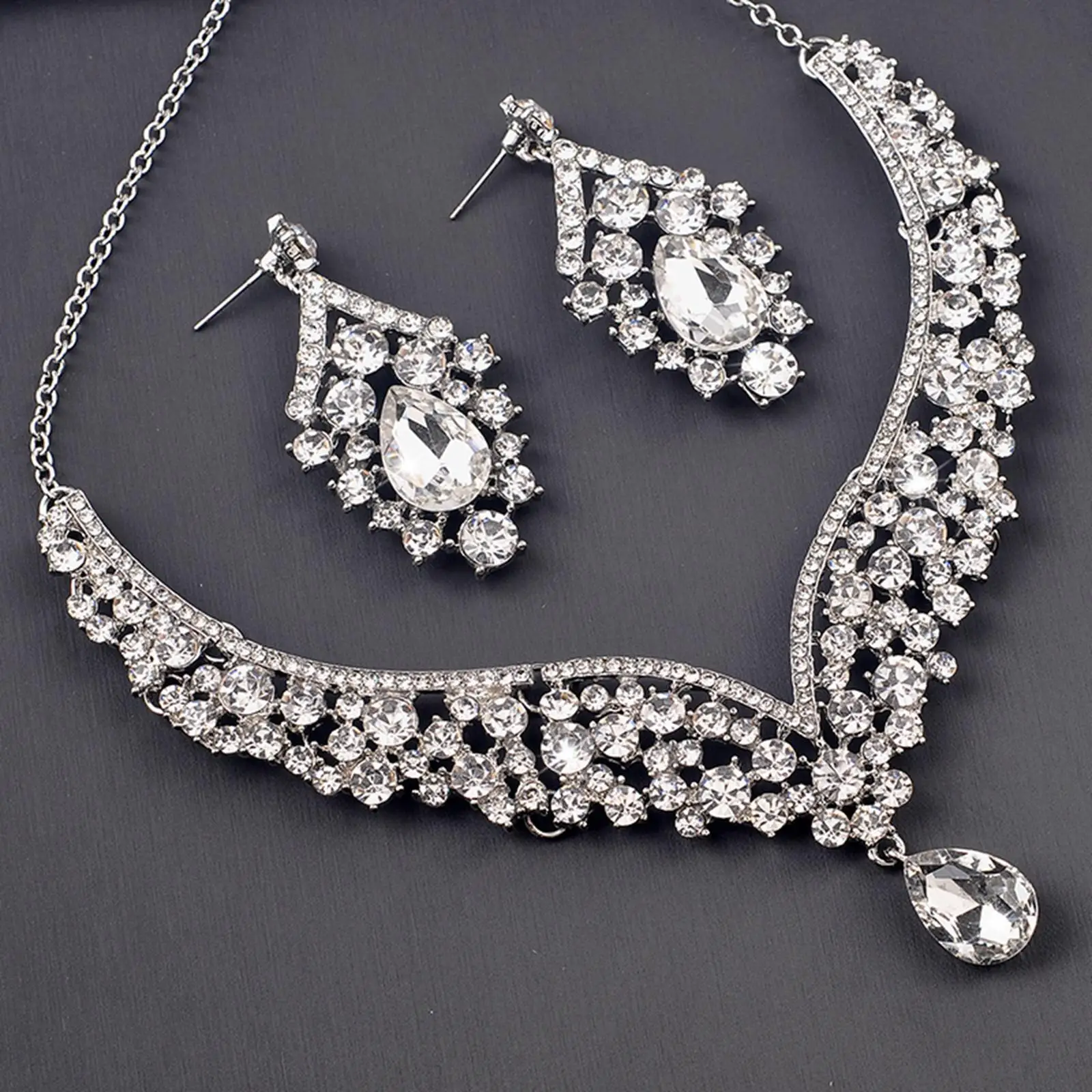 Jewelry Set for Women, Necklace Earrings Set, Wedding Party Jewelry for Bridal Bridesmaid