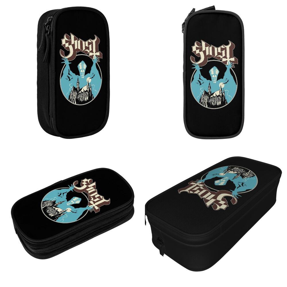 Ghost Band Pencil Cases para estudantes, Die