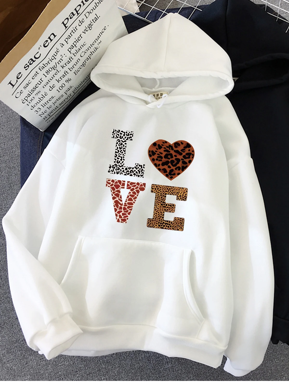 Title 17, Hirsionsan Love Letter Print Sweatshirt for Wom...