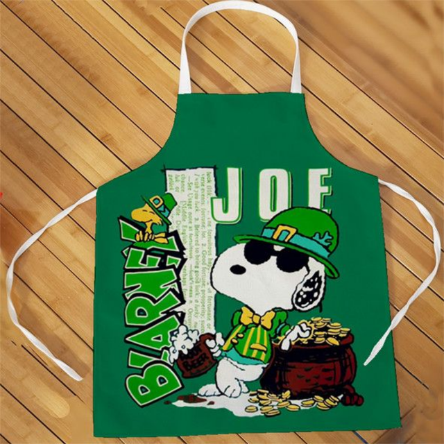 Snoopy Children's Apron Cartoon Girl Boy Waterproof Stain Cleaning