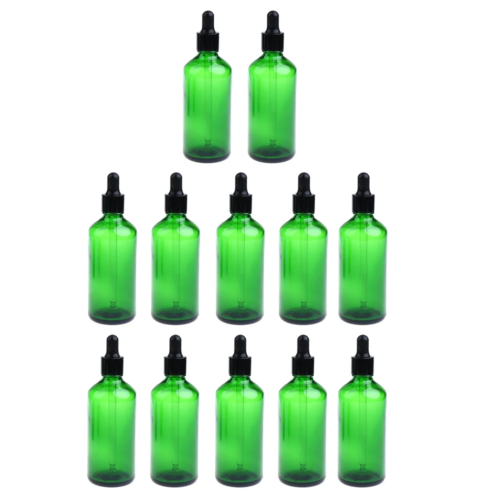 12PCS 30ml Empty Glass Dropper Bottle for Essential Oil Eye Drop  Vial