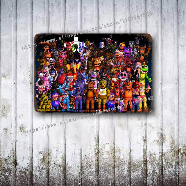 Five Nights at Freddy's 1 Movie Metal Japan Anime Perfect for Pub Shed Bar  Office Man Cave Home Bedroom Dining Room Kitchen Gift-Tin Signs Metal  Poster Gift 200mm x 300mm : 