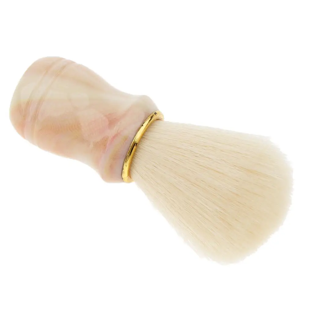 Plastic Handle Neck Hairdressing Shaving Brush for Hair Beard Dust Cleansing