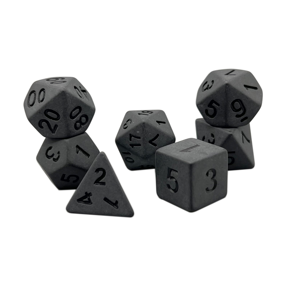 Черные игральные кости Set 7-Piece Multi-side D4 D6 D8 D10 D12 D20 для игры  в игральные игры | AliExpress