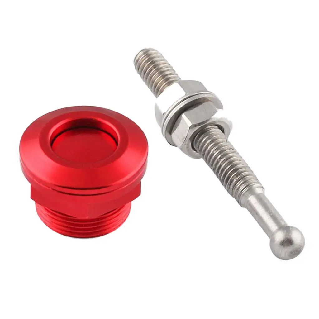 Easy Install 22mm Push Button Quick Release Bonnet Hood Pins Latch Red