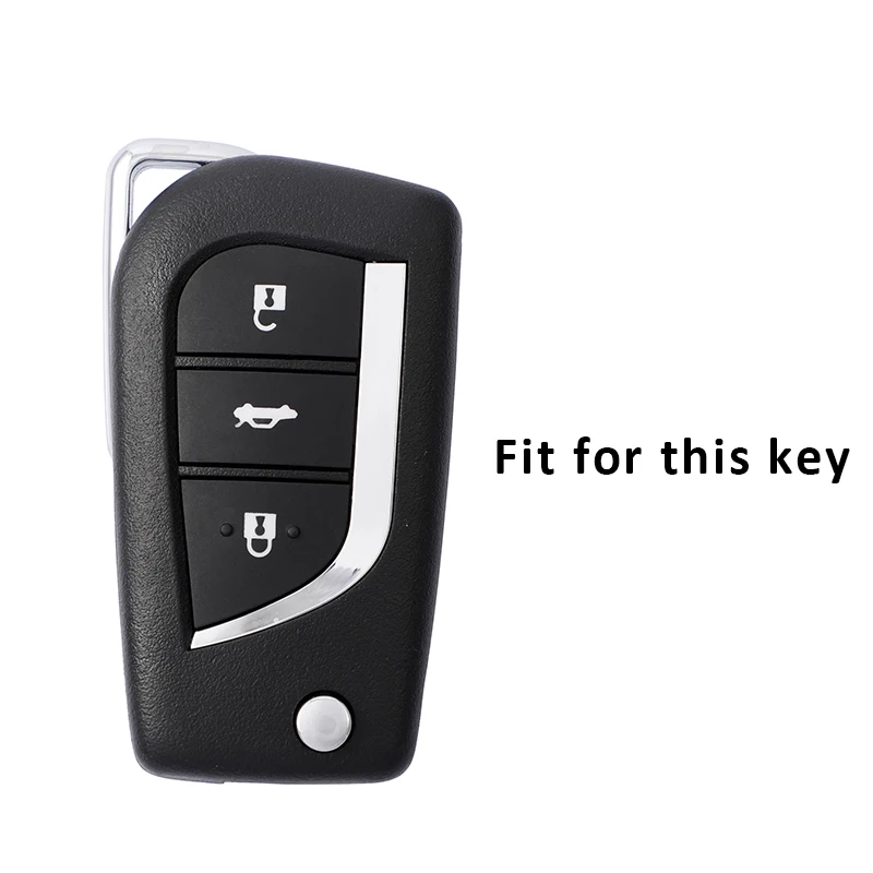 Funda protectora de cuero TPU para llave de coche Toyota