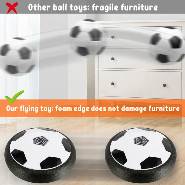 Floating Soccer Ball Indoor Outdoor Air Power Football with LED Lights  Music Dog Toys - AliExpress