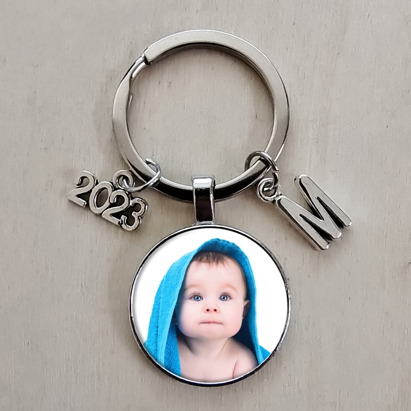 2025 Personalisierter Schlüsselanhänger mit Buchstabenfoto, individueller Familien-Schlüsselanhänger, Geschenk. Diy Private Custom Schlüsselanhänger Schlüsselanhänger – Detail 1