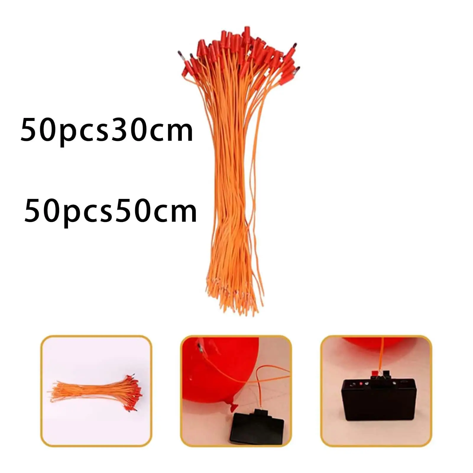 50 Pieces Copper Hookup Wire Fuse Ignition Firing System Electrical for Birthday Portable