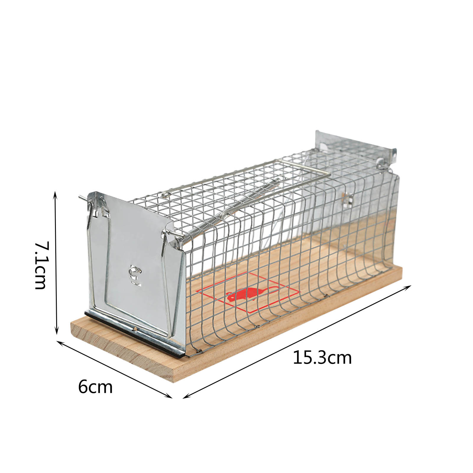 Description Picture 5 of itemSmart Self-Locking Mousetrap Rat Trap Iron Net Household Mouse Catcher Metal Reusable Humane Trap Catch Indoor Outdoor Rat Cage