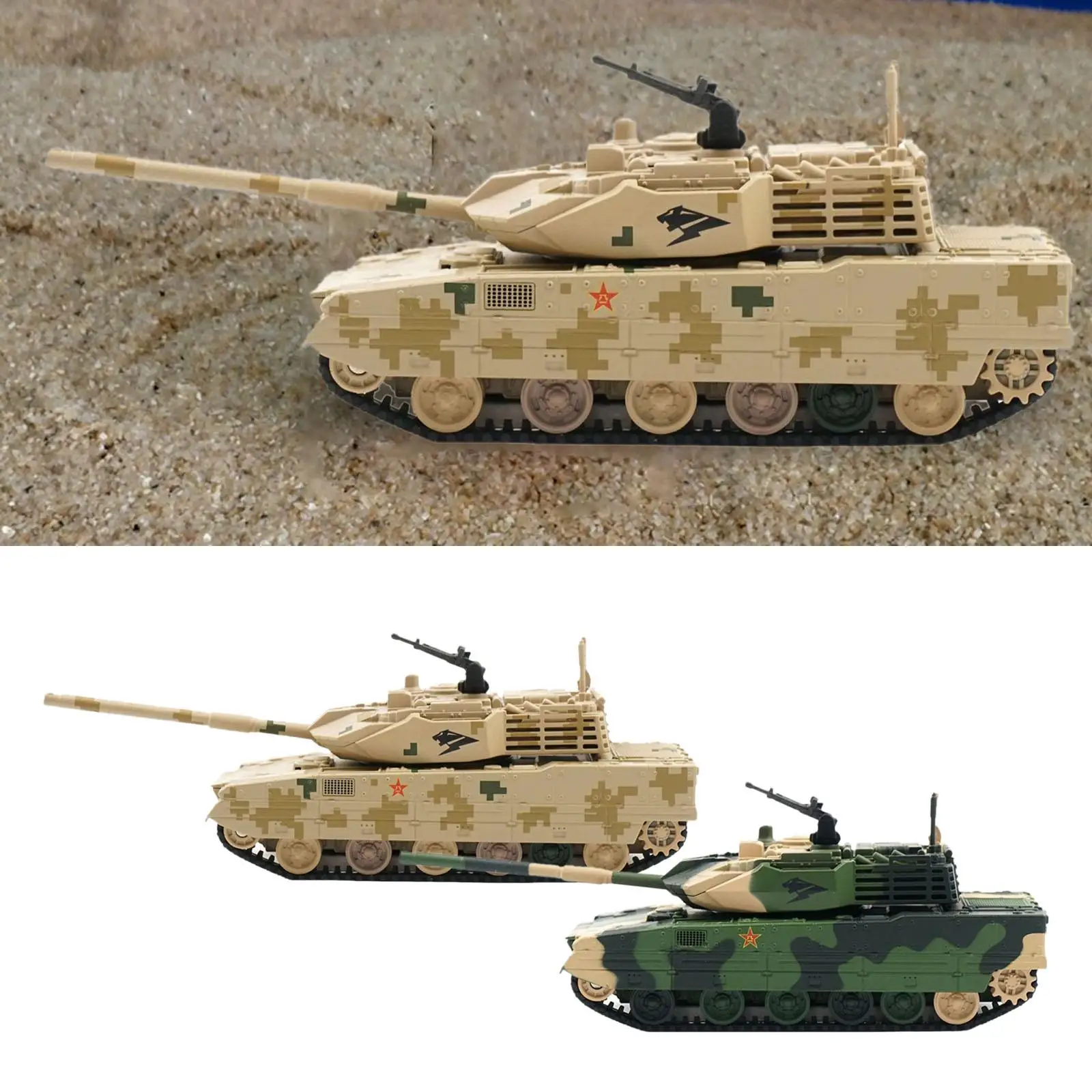 1/64 Scale Light Tank Model Collections Finished for Kids Gift Collectibles