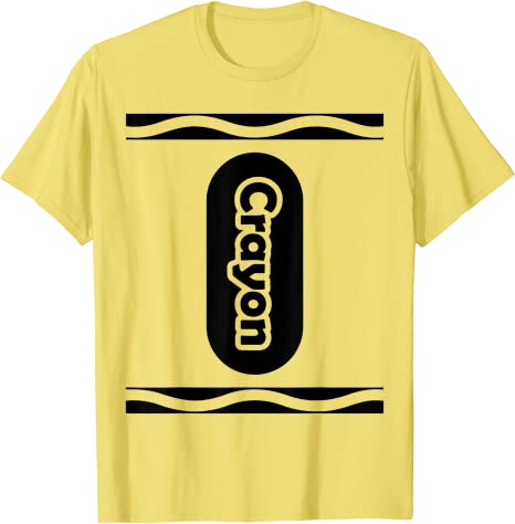 Wählen Sie jede Farbe Buntstift Box Halloween Kostüm Paar & Gruppe T-Shirt Geschenke Briefe gedruckt Grafik T-Shirts grundlegende Baumwolle Outfits – Detail 10
