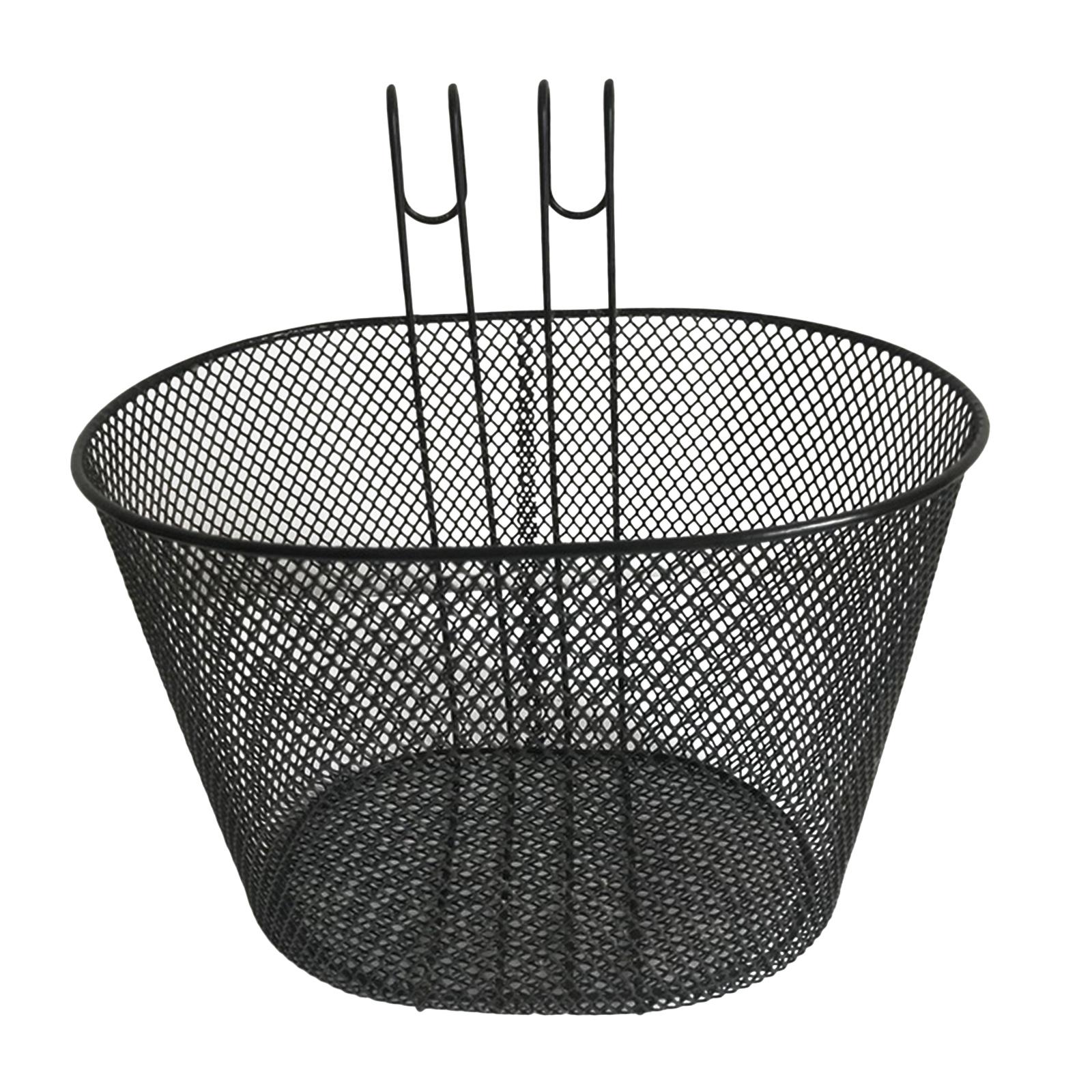 Iron Mesh Bike Bicycle Basket Quick Release Durable Portable for Mountain Bike Front Handlebar Adjustable Removable for Women
