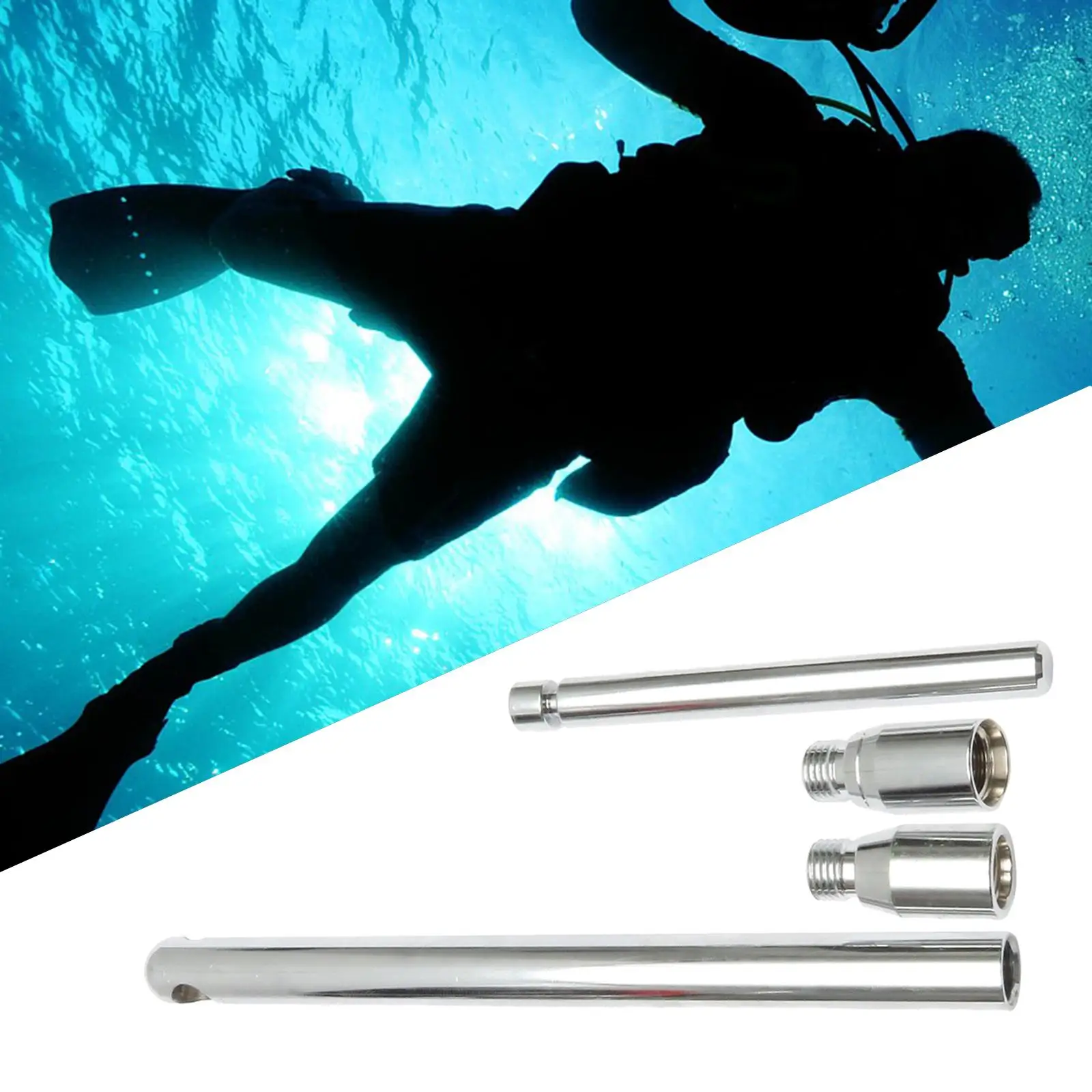 Hose Protector Tool Low Pressure Stainless Steel for Scuba Diving Self Draining Accessories