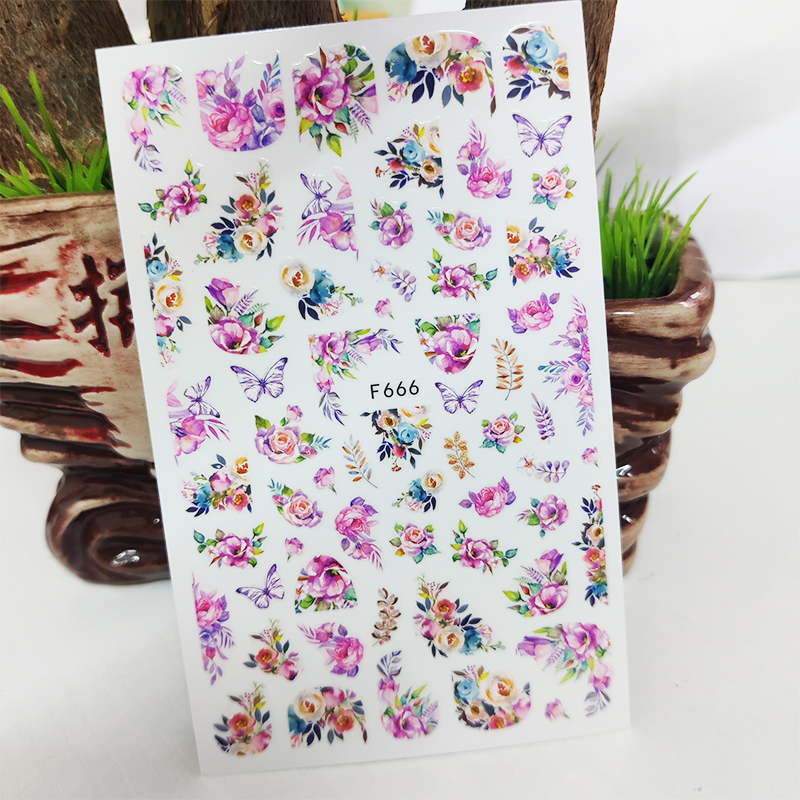 Best of 3D Nail Sticker Decals Fashion Butterfly Flowers Nail Art Decorations Stickers Sliders Manicure Accessories Nails Decoraciones Reviews & Tips