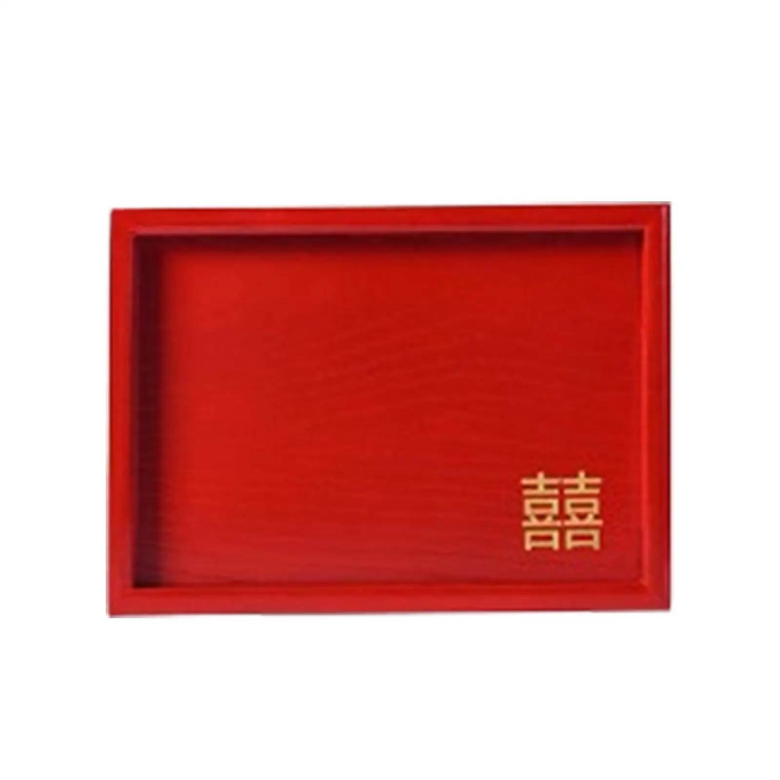 Xi Character Wedding Serving Tray Traditional Fruit Plate for Wedding Supplies Celebration Bridal Shower Counter Festival