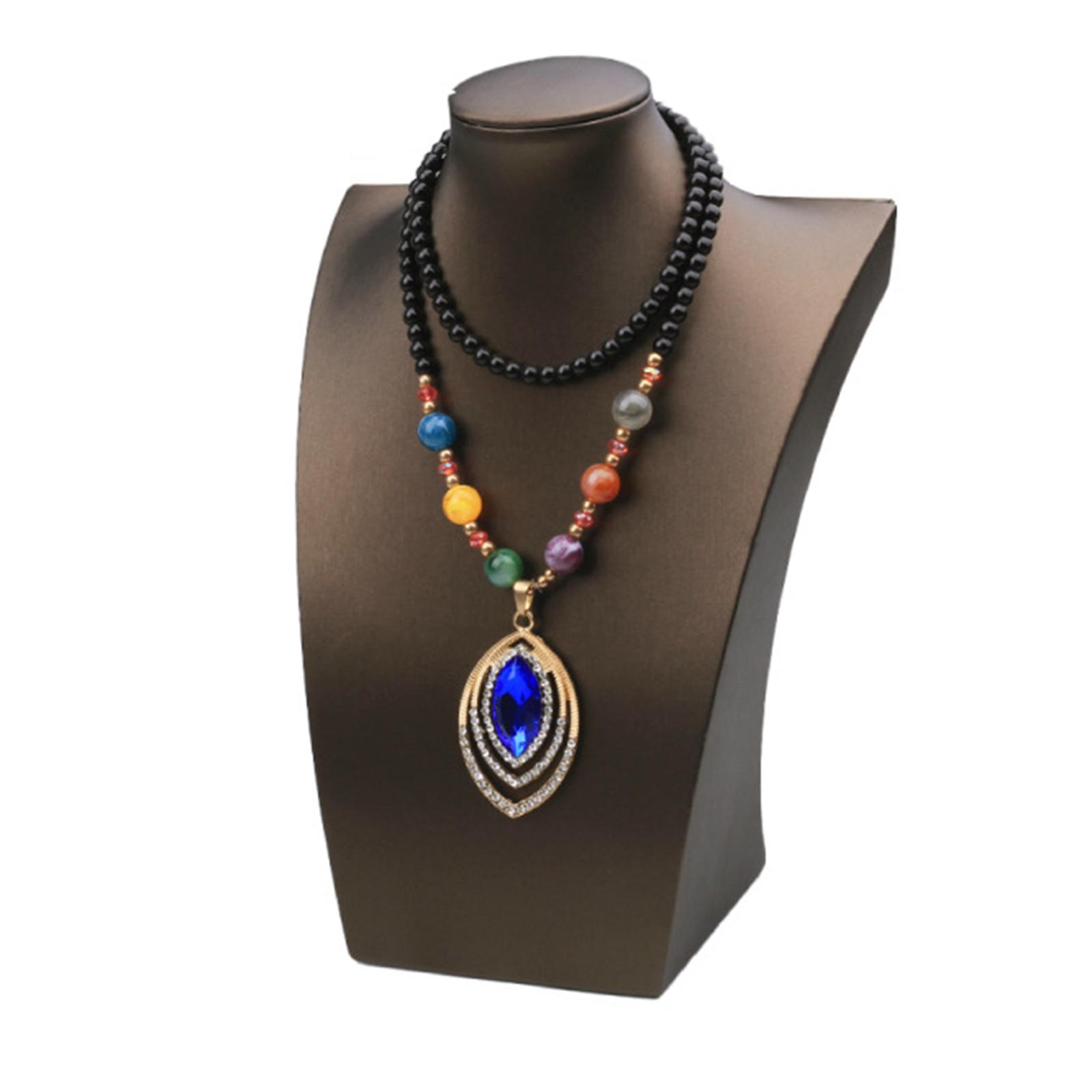 Necklace Display Jewelry Model Bust Showcase for Home Bedroom Chain Pendant Chokers