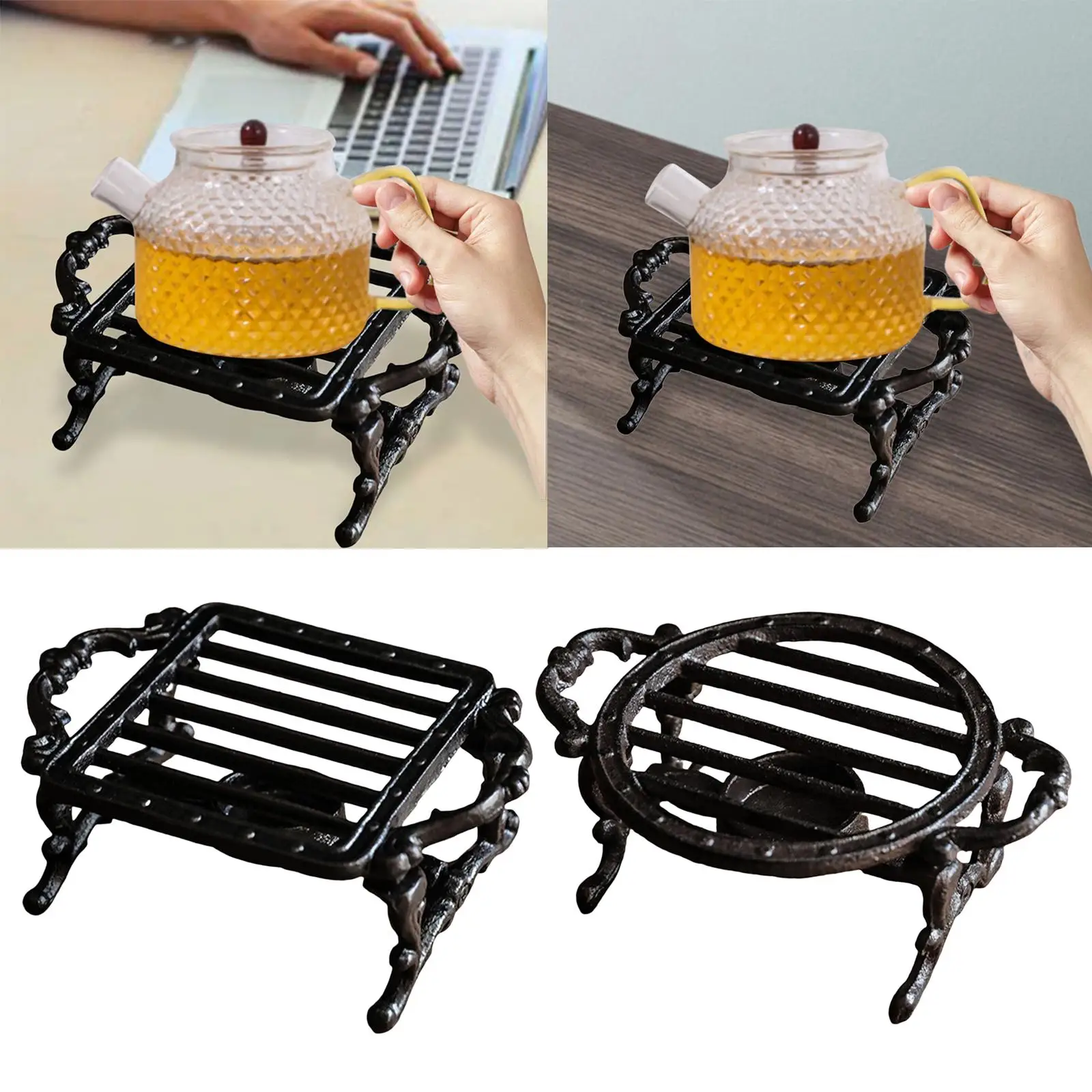 Portable Teapot Warmer Holder Decorative Candle Holder Stand Candle Warmer Heavy Duty Teapot Warmer for Home
