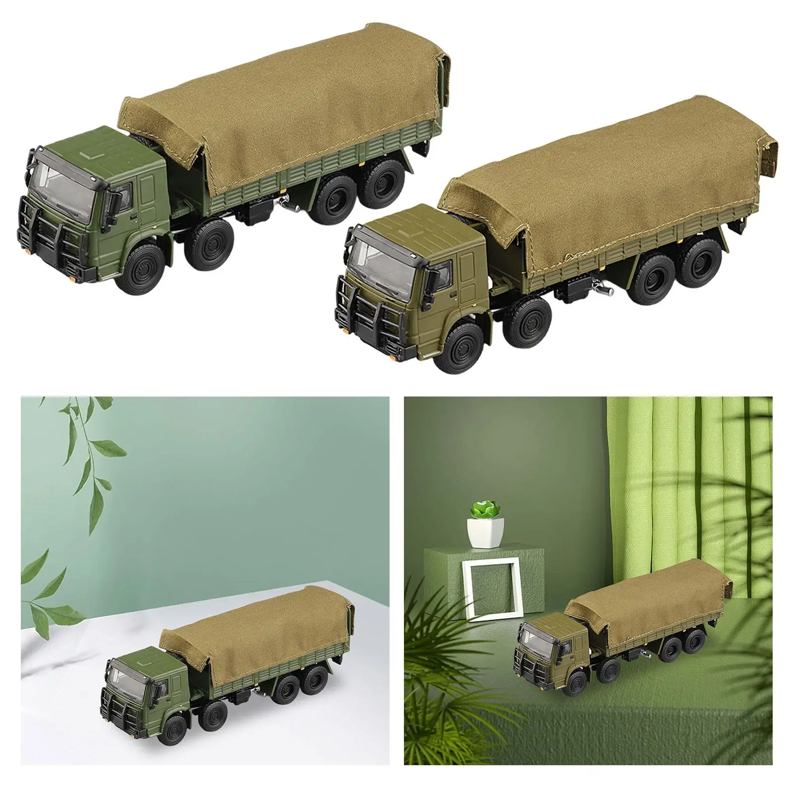1/64 Diecast Model Car Truck Sand Table Ornament Children Gifts Alloy Car Model for DIY Scene Photography Props Accessories
