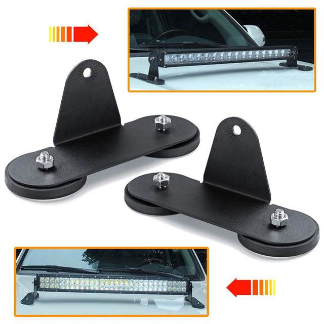 2 Staffe Magnetiche Universali Per Barre LED - Forte Presa Per Fari Su Fuoristrada, Camion E SUV - Foto 3