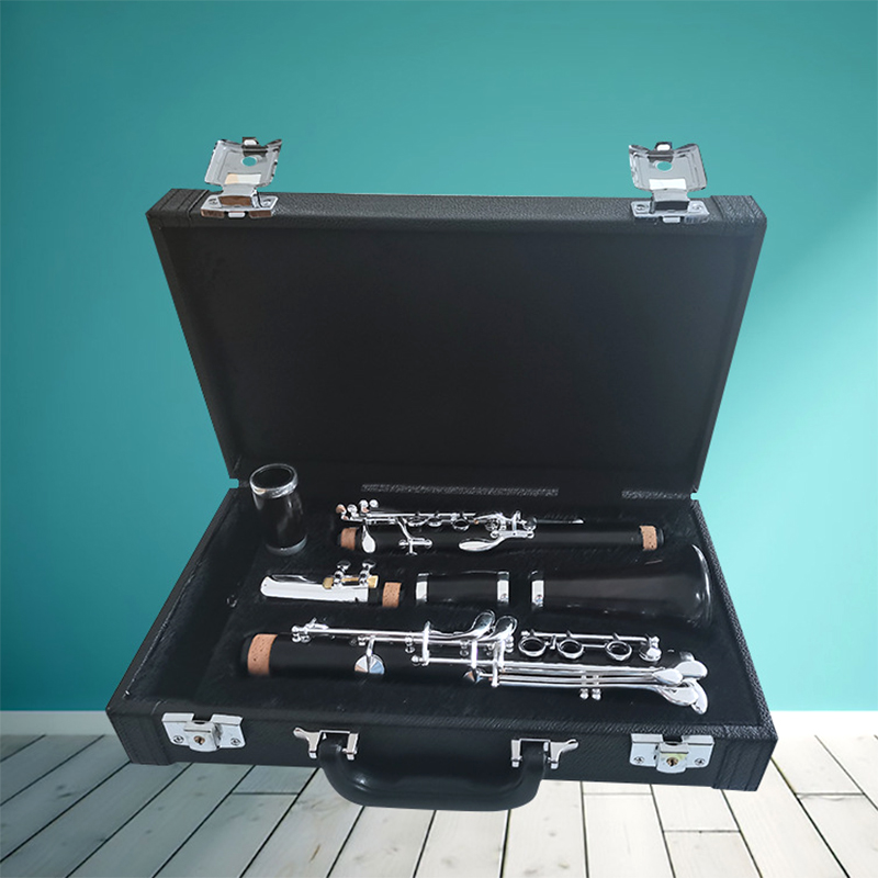 Title 1, Ebony Clarinet Black Woodwind A Tone 18 Keys Wo...