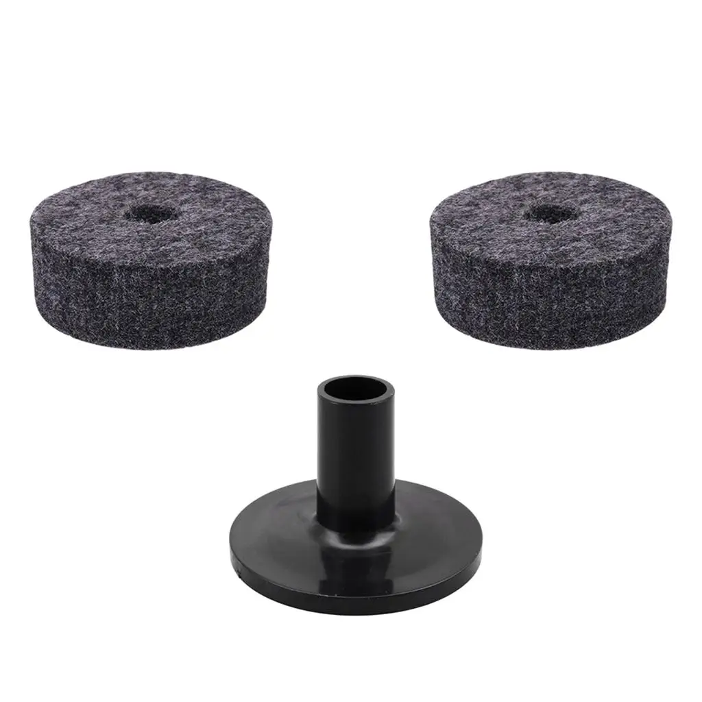 Cymbal Sleeve with Flange Base And 2pcs Felt Washers for Drum Set Percussion
