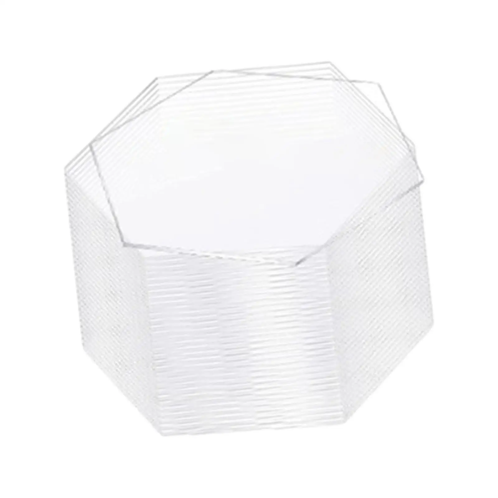 40 Pieces Clear Acrylic Place Cards Reusable Hexagon Table Number Cards for Special Event Dinner Tea Party Birthday Restaurant