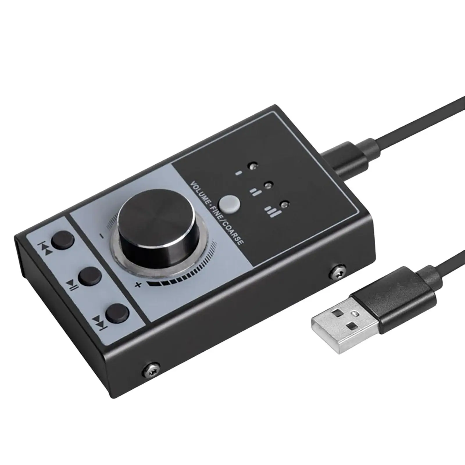 Multimedia Controller Knob 3 Volume Control Modes USB Audio Volume Control Knob Audio Adjuster for Win7/8/10 PC Computer