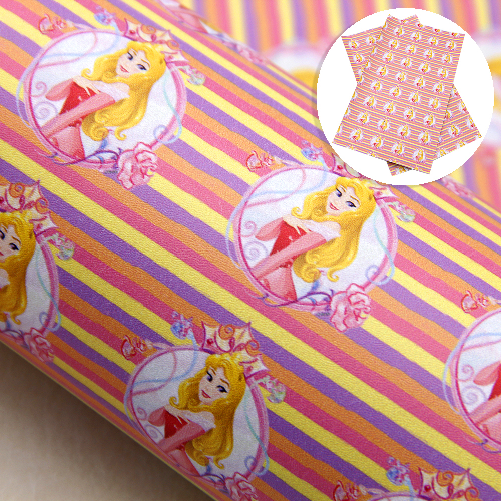 Description Picture 2 of item20*33cm Cartoon Faux Leather Fabric for Bows Different Crafts Synthetic Leather For Bags Handmade Accessories,1Yc10832
