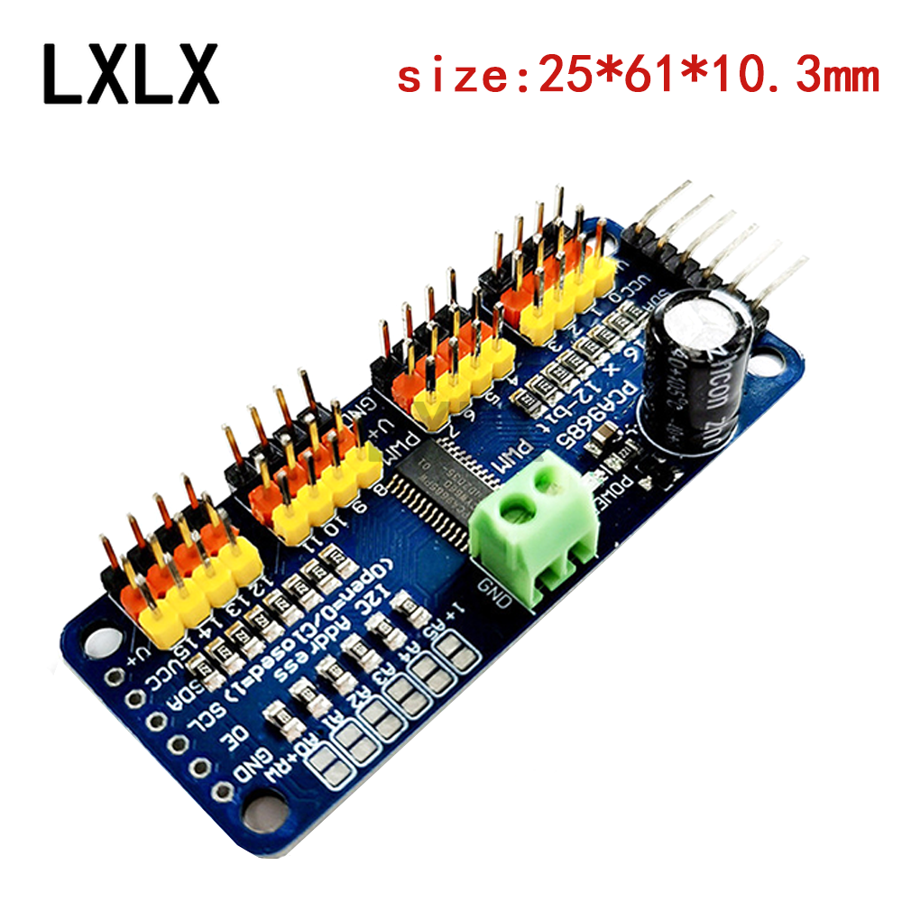 motorista servo robô controlador iic interface driver módulo 9685