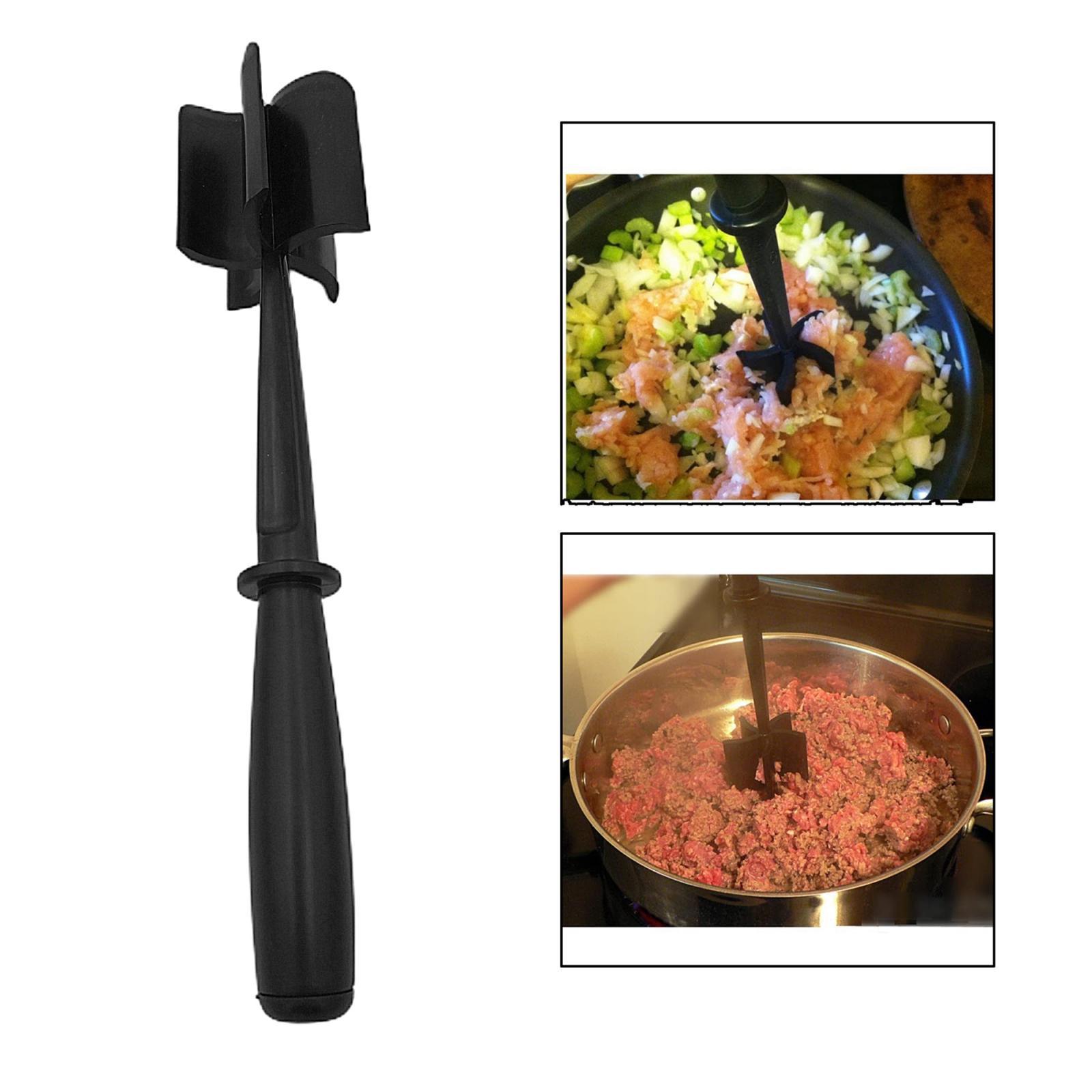 Meat/Potato Masher for Non-Stick Cookware Hamburger Chopper Utensil