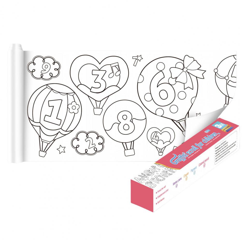 rouleau de papier adhésif pour jouet coloriage mural ensemble