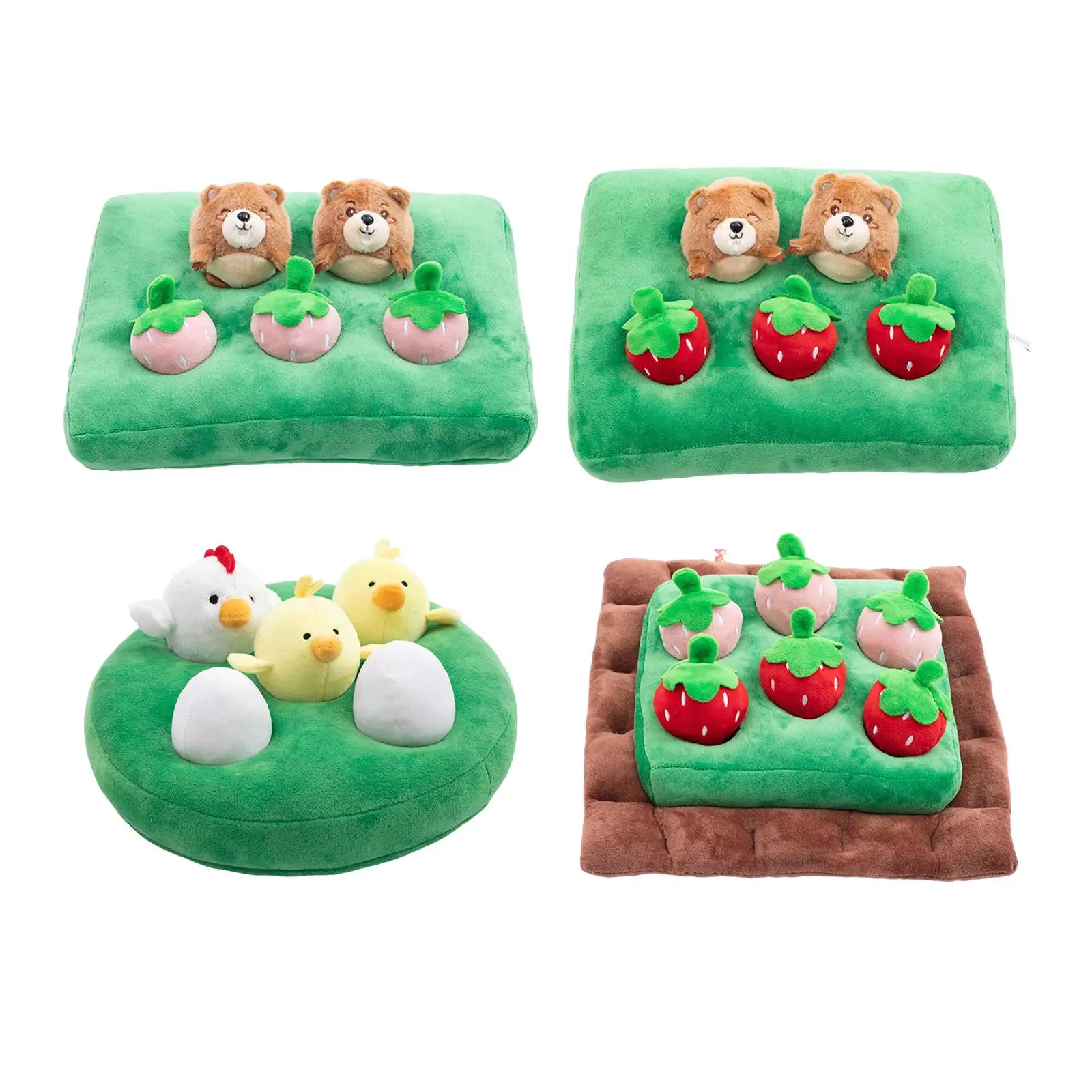 Montessori Puzzle Toys Soft Stuffed Educational Learning Toys Playset Collection Enlightenment Plush Toy for Great Gift Toddlers