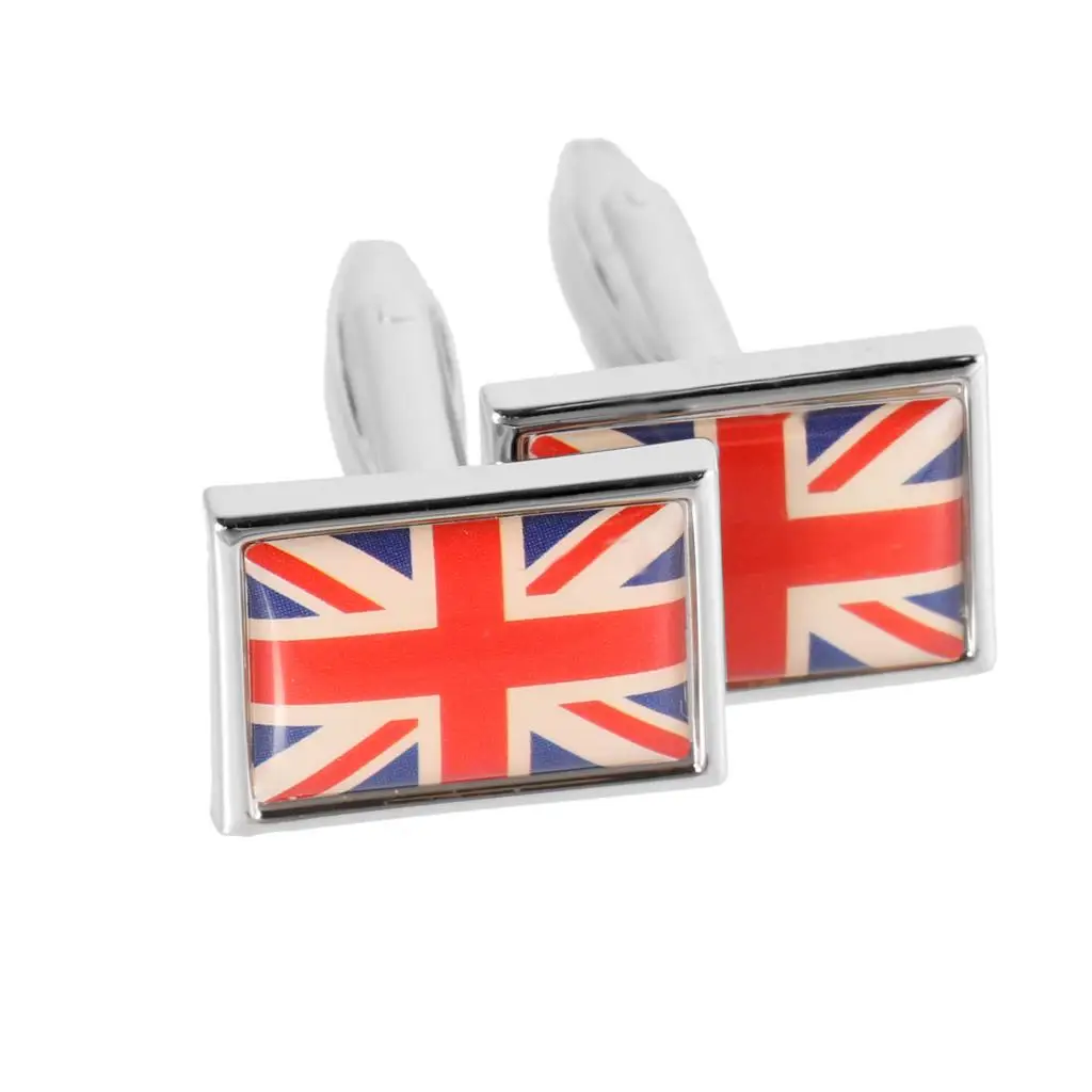 Super Union Jack Flag Cuff Links Great Britain GB UK Cufflinks