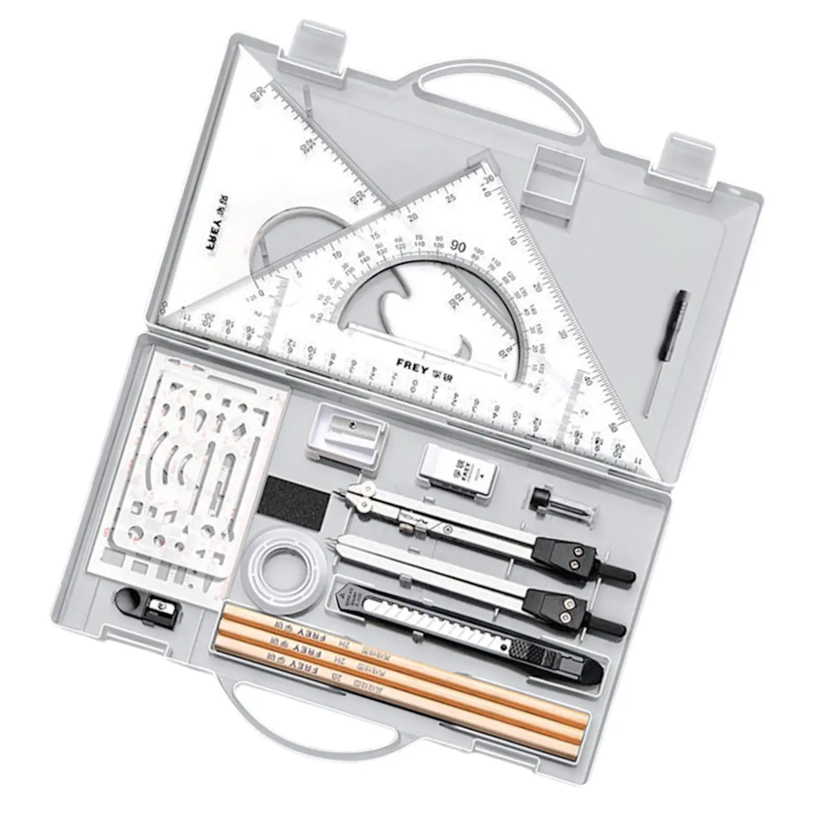 Geometry Set Compass Set Stationery Ruler Set for Drawing Supplies Engineers