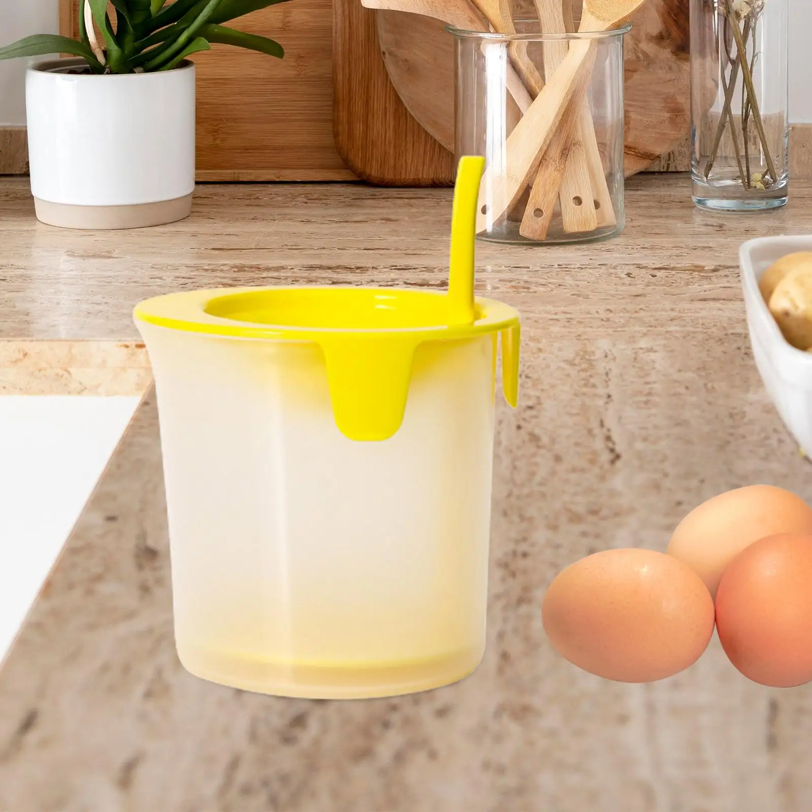 Egg Whites and Yolks Separator Egg Divider Tool Cooking Gadgets Egg White Beating Bowl for Kitchen Baking Dining