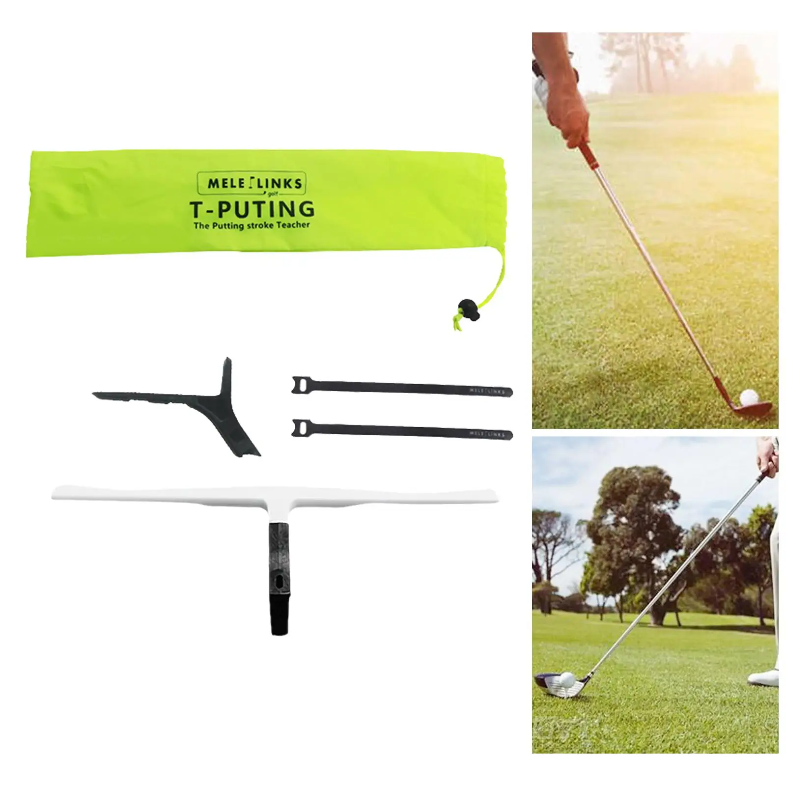 Practice Golf Putter T Putting Durable Putting Gesture Assist Nonslip Golf Putting Trainer for Indoor Office Golf Training Aid
