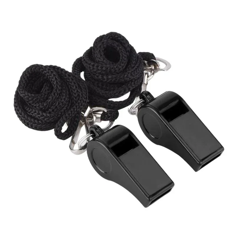 Description Picture 3 of itemHigh Quality Black Whistle Referee Game Halter Whistle Outdoor Travel Hiking Whistle Suitable for Basketball Volleyball Games
