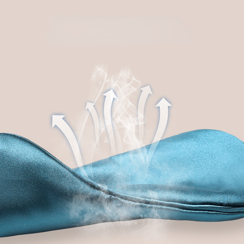 Description Picture 4 of itemImitation Silk Sleeping Eye Mask Travel Rest Eyemask Aid Cover Pad Soft Blindfold Relax Massager Improve Sleep Better Tools