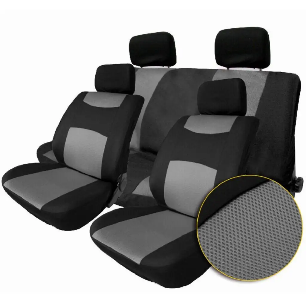 10 Pieces Practical Seat Headrest Bench Cover for Car Sedan Van