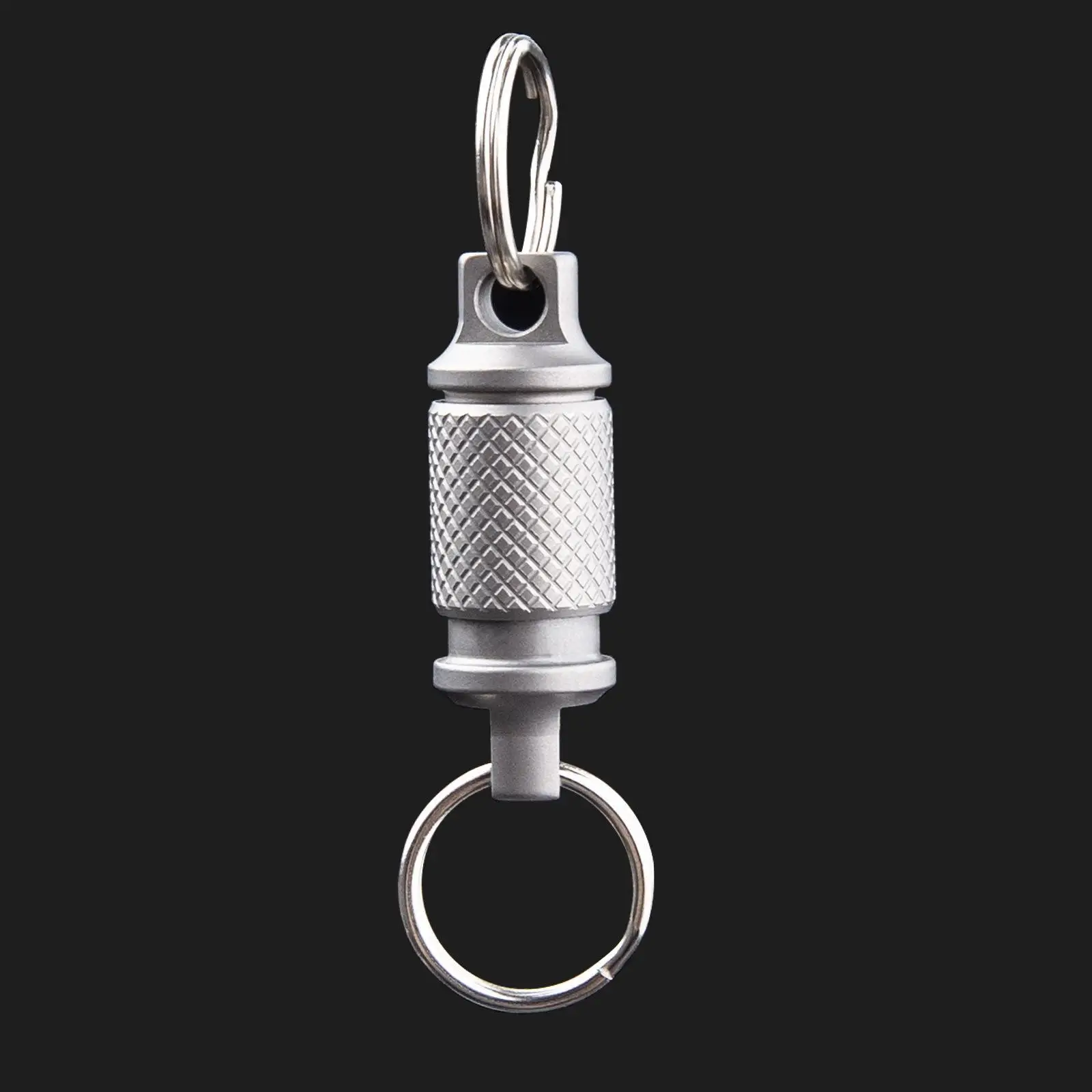 Titanium Alloy Keychain Keyring Detachable Portable Quick Buckle 360 Degree Rotation Clip for Waist Belt Outdoor Tool Unisex