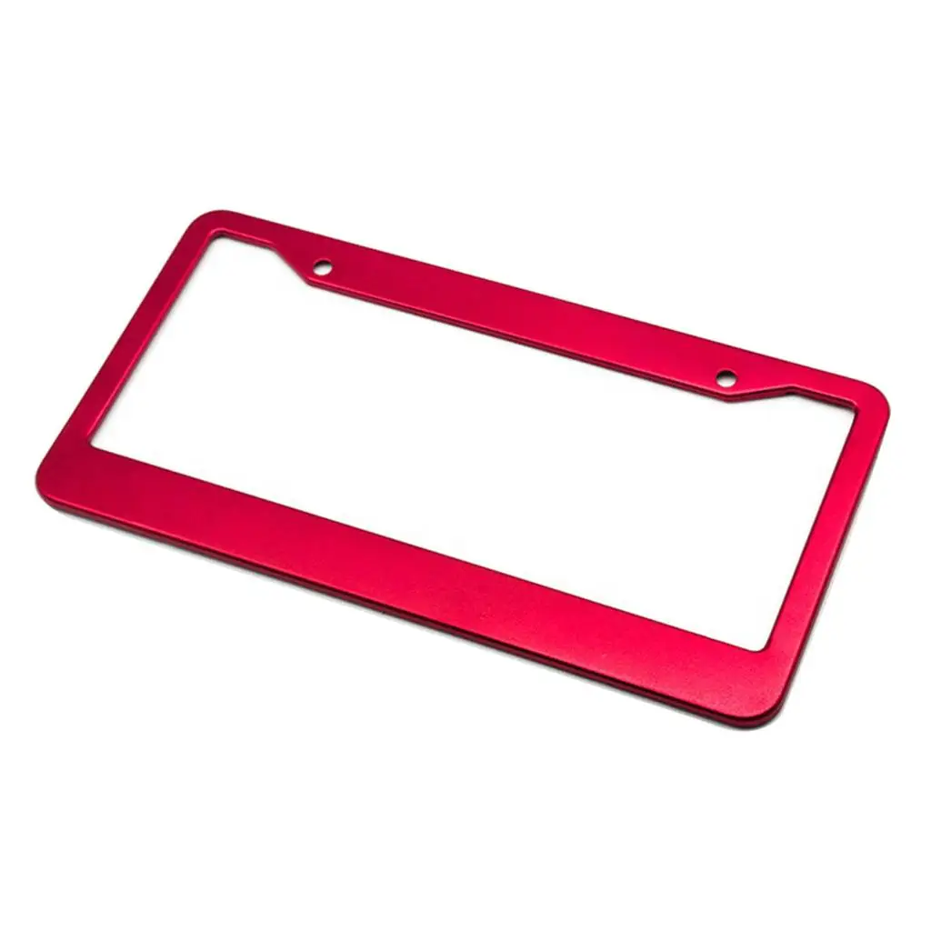 5X Replacement Aluminium Alloy Plate Frame Holder Blank Universal Red