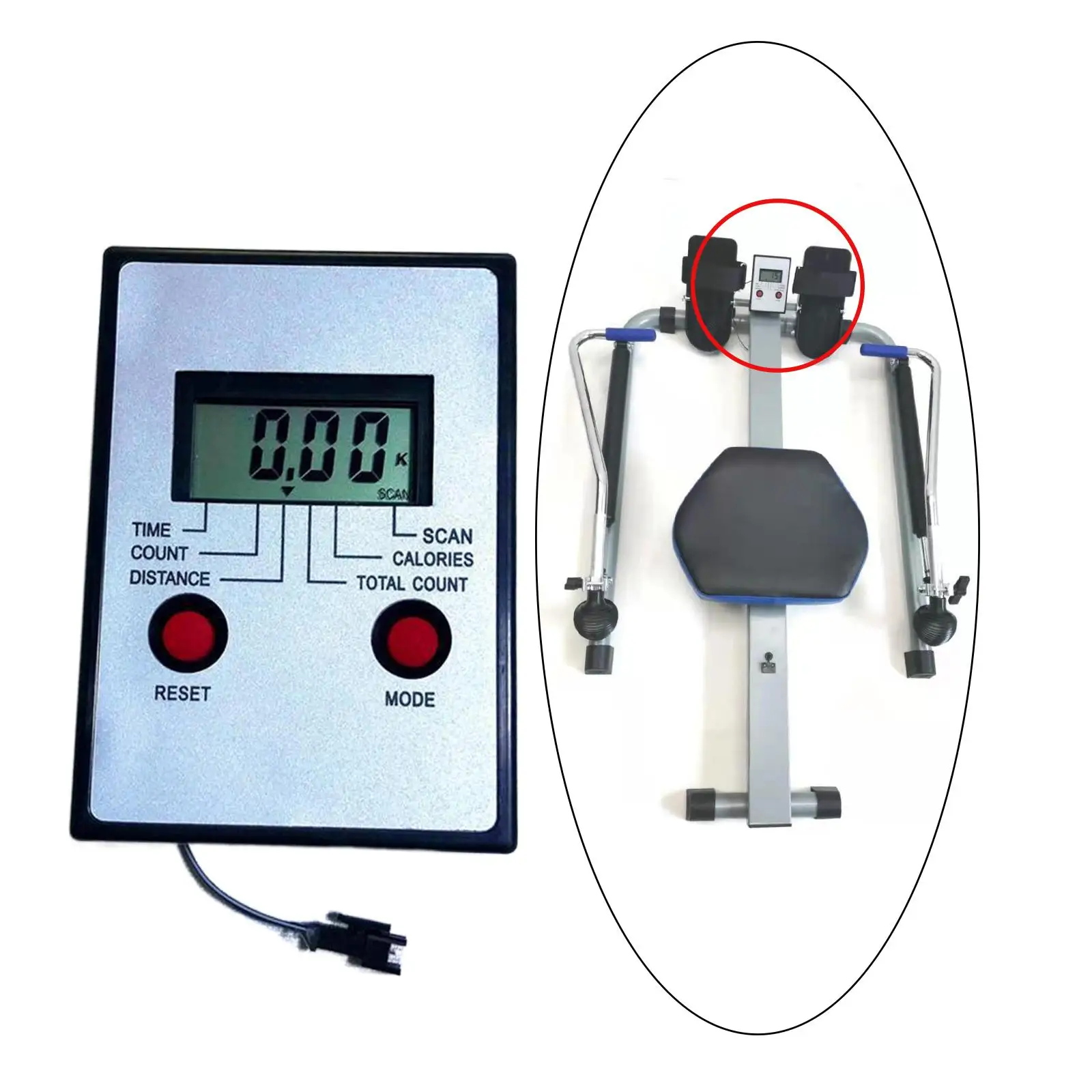 Monitor Speedometer Cycling Computer Digital Display Rowing Machine Counter