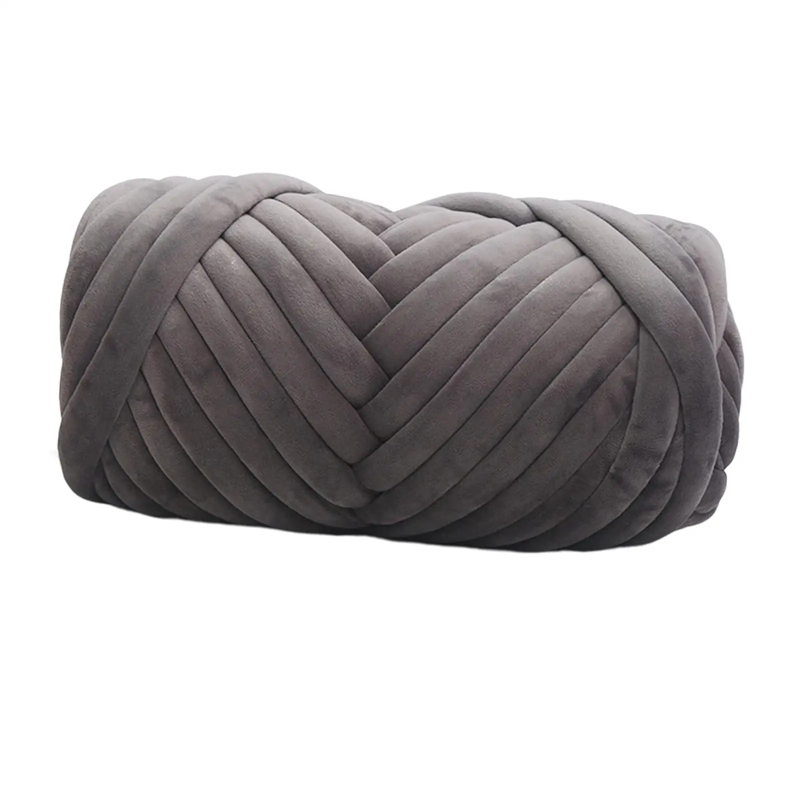 500G Velvet Bulky Chunky Yarn Arm Knitting Rug Making Jumbo Tubular Yarn for Baskets Hand Knit Tapestry Blanket Macrame Projects