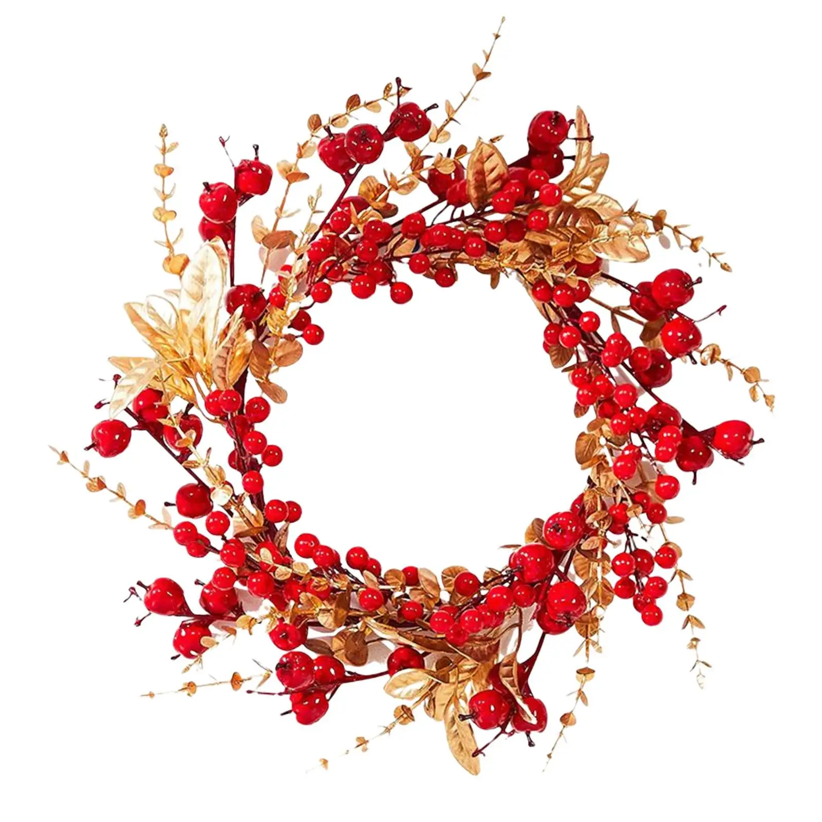 Traditional Red Wreath Hanging Garland New Year Decor Living Room Decor for Bridal Wedding Party