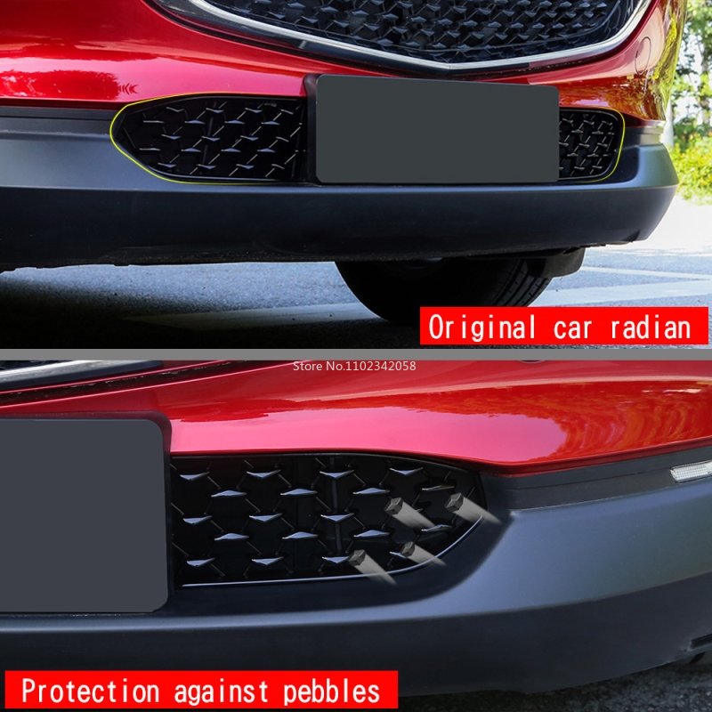 Für Mazda CX-30 CX30 2022 2023 Vordere Untere Stoßstangen-Grillverkleidung Abdeckung Vorderes Unteres Mittelgitter Dekorationszubehör – Detail 5