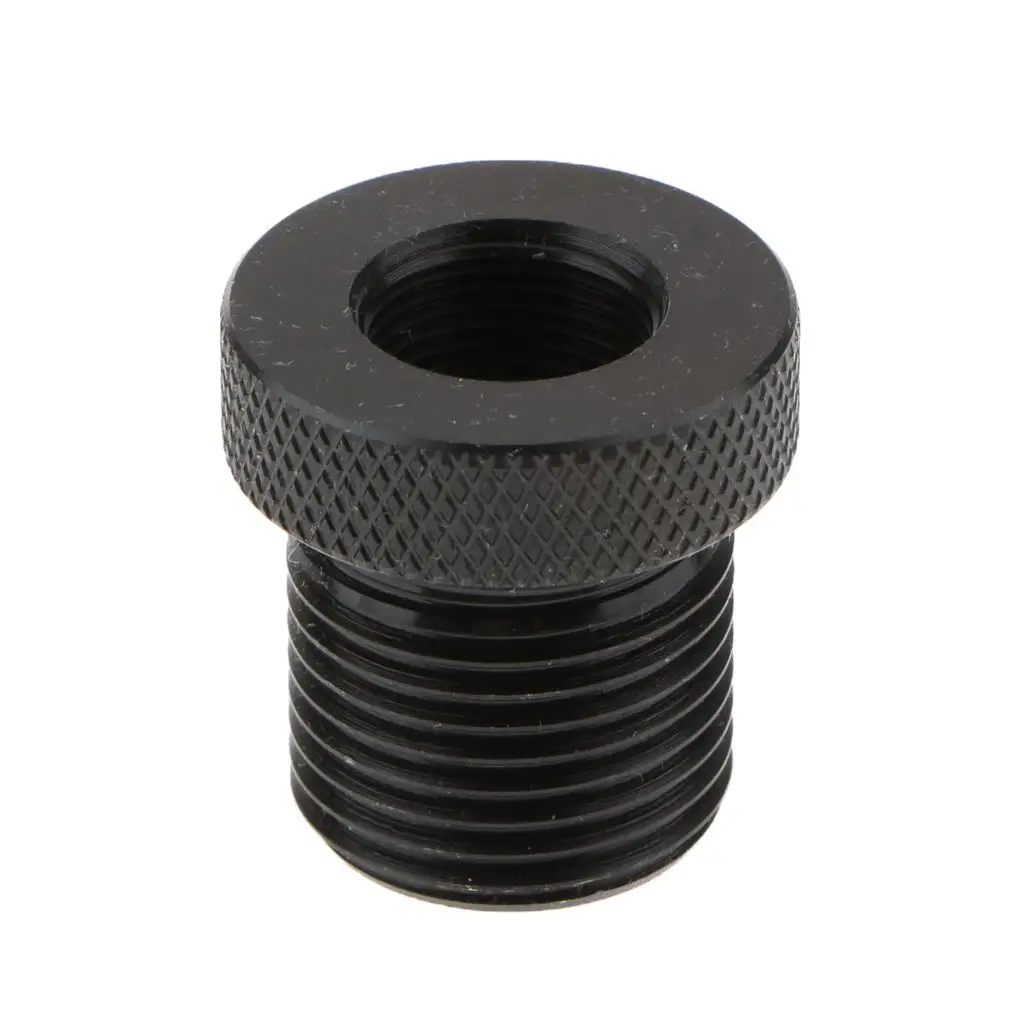 Car Black Knurled 1/2``-28 to 3/4-16 Threaded Automotive Oil Filter